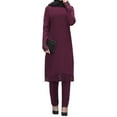 thumbnail image 2 of Neinkie Maillot de Bain Musulman pour Femmes, Couvrant et Modeste, une-Pièce à Manches Longues, Hijab Burkini, 2 of 7