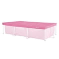thumbnail image 1 of INTEX 8.5ft x 5.3ft Rectangular Outdoor Backyard Swimming Pool Debris Cover, Pink, 1 of 6