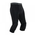 thumbnail image 1 of Mens Gym Basketball Pants with Knee Pad Leggings 3/4 Tights Compression Pants Knee Protection Sports Protector Gear, 1 of 8