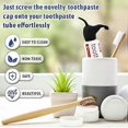 thumbnail image 4 of 2Pcs Funny Pooping Dog Butt Toothpaste Dispenser - Creative Reusable Toothpaste Squeezer Caps for Kids & Adults, 4 of 5