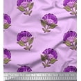 thumbnail image 1 of Soimoi Rayon Fabric Leaves & Floral Block Print Sewing Fabric Yard 42 Inch Wide, 1 of 3