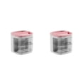 thumbnail image 1 of Monstrate Portalápices elegante línea transparente y fluida para escritorio de oficina hogar papelería almacenamiento joyería sakura rosa 2piezas, 1 of 6