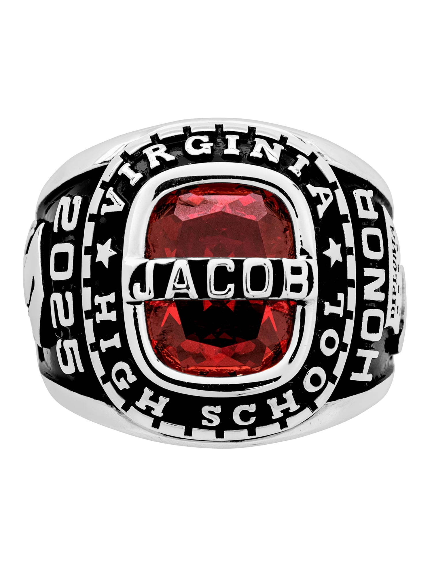 Order Now for 2025 Graduation, Freestyle Men's Personalized-Top Class Ring, Personalized, High School or College