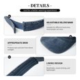 thumbnail image 3 of Delulu-Lemon Empty Top Baseball Sun Cap Navy Blue One Size, 3 of 5