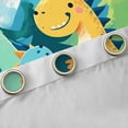 thumbnail image 4 of Manfei Cartoon Dinosaur Curtains Pack of 2 (42x84 Each) for Boys Girls, Blue Orange Dino Curtains Blackout, Cute Animal Living Room Curtains, Luxurious Room Decor, 4 of 6