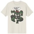 thumbnail image 1 of Teenage Mutant Ninja Turtles Kiss Your Butt Goodbye Beige T-Shirt, 1 of 2