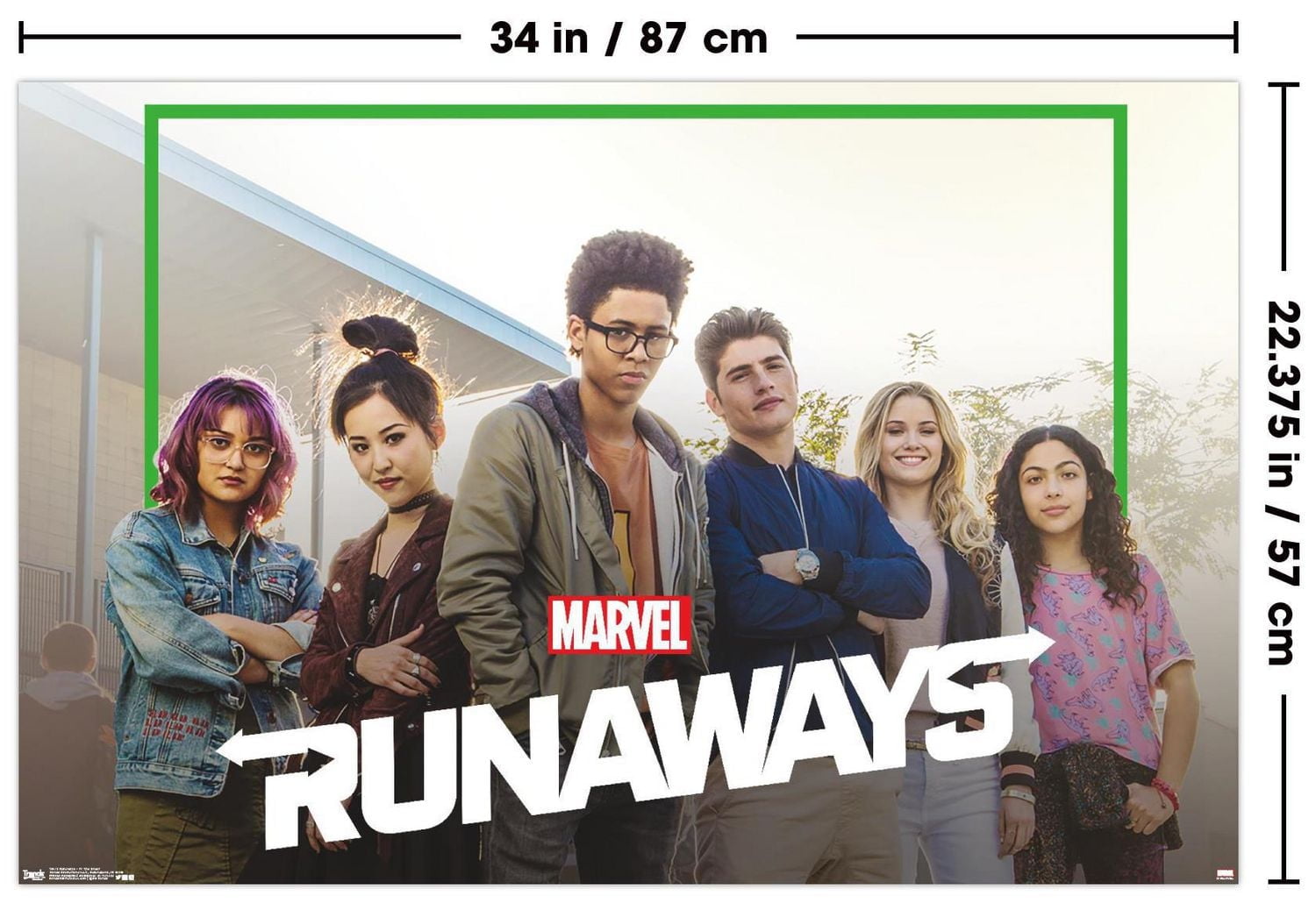 Marvel Comics TV - The Runaways - TV One Sheet Wall Poster, 22.375" x 34"