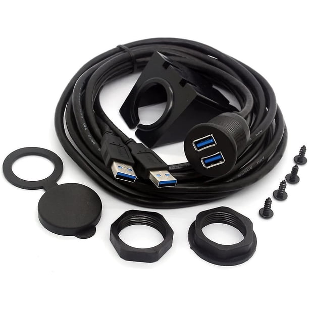 Cable de montaje empotrado Centbest Usb 3.0, Cable de montaje en panel de tablero empotrado dual USB