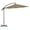Taupe, variant on vidaXL Cantilever Garden Parasol Green Polyester Large Tiltable