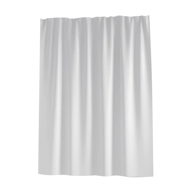 Cortina De Ducha Blanca Para Baño, Gruesa Y Fácil De Cuidar, Perfecta Para Duchas Largas O Bañeras