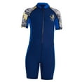 thumbnail image 1 of Traje de baño,Traje de baño Traje de baño Traje de baño Traje de baño,Traje de neopreno para niños Cremallera Protección solar Nadar,Protector Traje de Baño Manga Corta Azul y L, 1 of 7