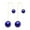 Dark Blue, variant on Earrings U-Shaped Double Sided Faux Pearl Gold Plated Ear Dangle Jewelry for Women