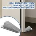 thumbnail image 5 of LAMIRO 4Pcs Door Stoppers for Bottom of Door,Easy Installation Under Door Noise Stopper,Freely Adjust the Door Opening Angle Decorative Door Stoppers,gray+dark gray, 5 of 7