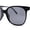 All Black, variant on Polarized Classy Iconic Feminine Thin Plastic Horn Rim Round Sunglasses Slate - Green