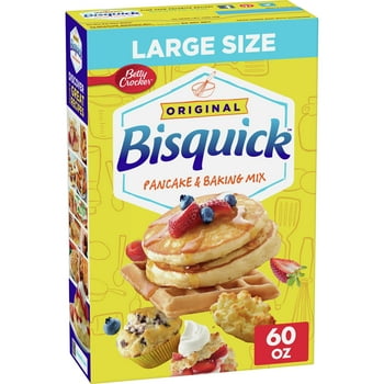Betty Crocker Bisquick Original Pancake & Baking Mix, Large Size, 60 oz.