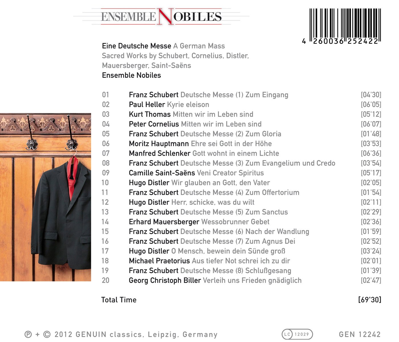 Nobiles Ensemble - German Mass: Sacred Works By Schubert & Cornelius - Music & Performance - CD