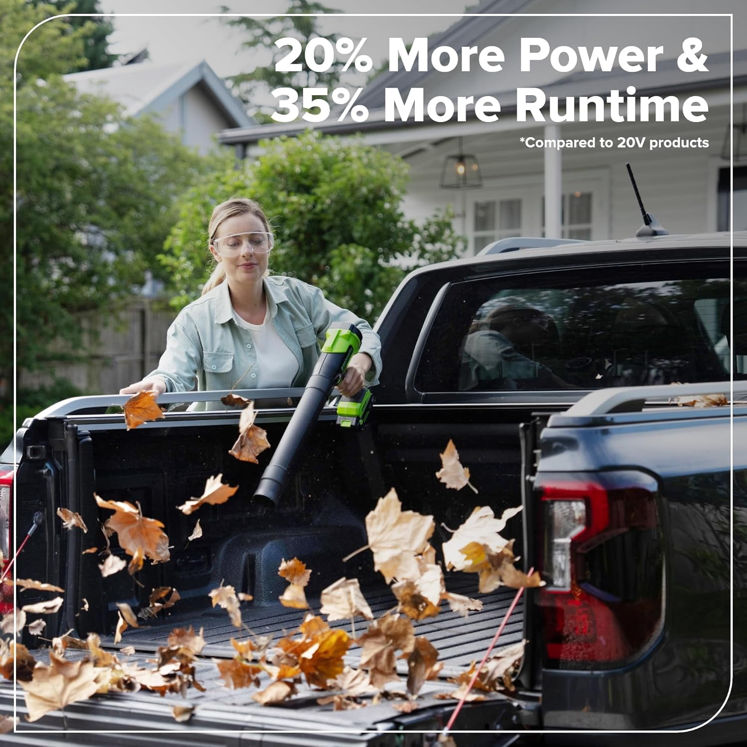 Greenworks 24V (130 MPH / 270 CFM) Brushless Compact Leaf Blower, Powerful for Yard, Patio, Deck and Driveway Cleanup, Includes 3.0Ah USB-C Battery and GaN Charger