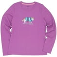 thumbnail image 1 of Feline T-Shirt de Pyjama à Manches Longues pour Femmes, Chaud et Douillet, 1 of 1