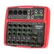 thumbnail image 2 of Muslady B6 Mezclador de audio portátil de 6 canales Consola de mezcla USB, 2 of 8