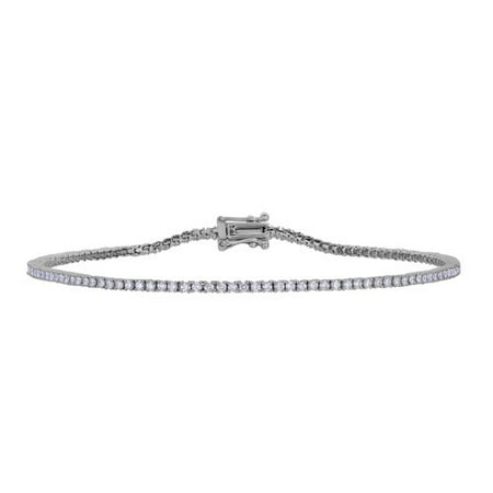 Women's 1 Carat T.W. Diamond Silver Bracelet