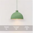 thumbnail image 3 of Lampara de techo colgante decorativo Macaron retro 36 cm de diámetro ilios innova Verde, 3 of 9