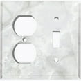 thumbnail image 4 of Metal Light Switch Plate Outlet Cover (Image of Marble Gray MAR032), 4 of 13