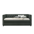 thumbnail image 4 of ACME Romona Full Upholstered Daybed with Twin Trundle in Grey, 4 of 5