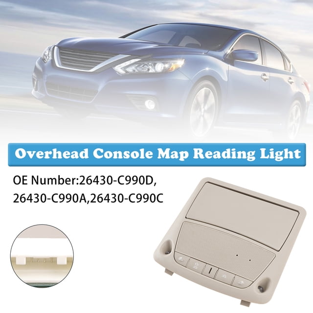 Overhead Console Map Reading Light Gray 26430-C990A For Nissan Altima 2013-2018