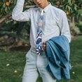 thumbnail image 4 of Men’s Natural Tie&nbsp;– Earthy Aesthetic, Skinny Polyester Tie for Weddings & Daily Wear, 4 of 6