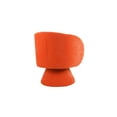 thumbnail image 6 of Orange Living Room Bedroom Chair With 360° Rotation - Linen Fabric, Sponge Cushion, Wooden Base Swivel 360-degree Accent In Furniture, Upholstery, Dense Fill, Construction, 6 of 6
