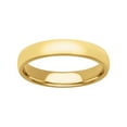 thumbnail image 2 of Brilliance Fine Jewelry 4MM Yellow Gold Plated 925 Sterling Silver Polished Wedding Band for Men and Women, 2 of 5