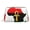 Gold, variant on Leather Makeup Brush Bag With Zipper Ankh African Colored Africa Portable Travel Cosmetic Organizer Case For Daily Work Essentials Silver