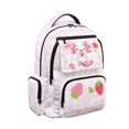 thumbnail image 2 of Yuyamidu Strawberry Axolotl Backpack for Girls 8-12 17 Inch Lightweight Multi Pocket School Bag with Padded Adjustable Straps Perfect for Elementary 3rd-6th Grade Back to School, 2 of 8
