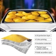 thumbnail image 5 of Disketp Windshield Sun Shade, Car Sun Shade For Front Window Ripe Yellow Lemon Sunshades Sun Visor Protector Blocks Uv Rays Foldable, 5 of 9