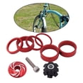 thumbnail image 3 of S SERENABLE Bike Headset Spacer and Headset Aluminum Alloy Headset nut Stem Cap Fits 1-1/8" Red, 3 of 7