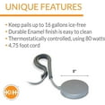 thumbnail image 4 of K&H Perfect – Chauffe-godets avec attache de cordon gris de 80 watts, 4 of 6