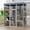Light Gray, variant on PUKNLY Large Outdoor Cat Enclosure Catio – 5 Platforms & 2 Napping Houses Cat Playpen, Secure Metal Wire & Weatherproof Roof, Multi-Level Cat Cage for Indoor/Outdoor Use,Gray,outdoor