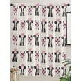 thumbnail image 5 of Cute Bow Cow Living Room Curtains 2 Panel, Beige Farmhouse Cute Animals Cafe Window Treatment, Extra Long Farmhouse Bedroom Bathroom Kitchen Curtains Drapes 104"x72", 5 of 6