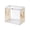 Beige, variant on Plastic Clear Storage Bag for Clothes, Moving & Storages, Stackable Foldable Bins, Heavy-Duty Thick Totes Bags with Lids Handles and Zipper for College Dorm Home Organization, 1 Pcs, 12.6x9.44x9.84"