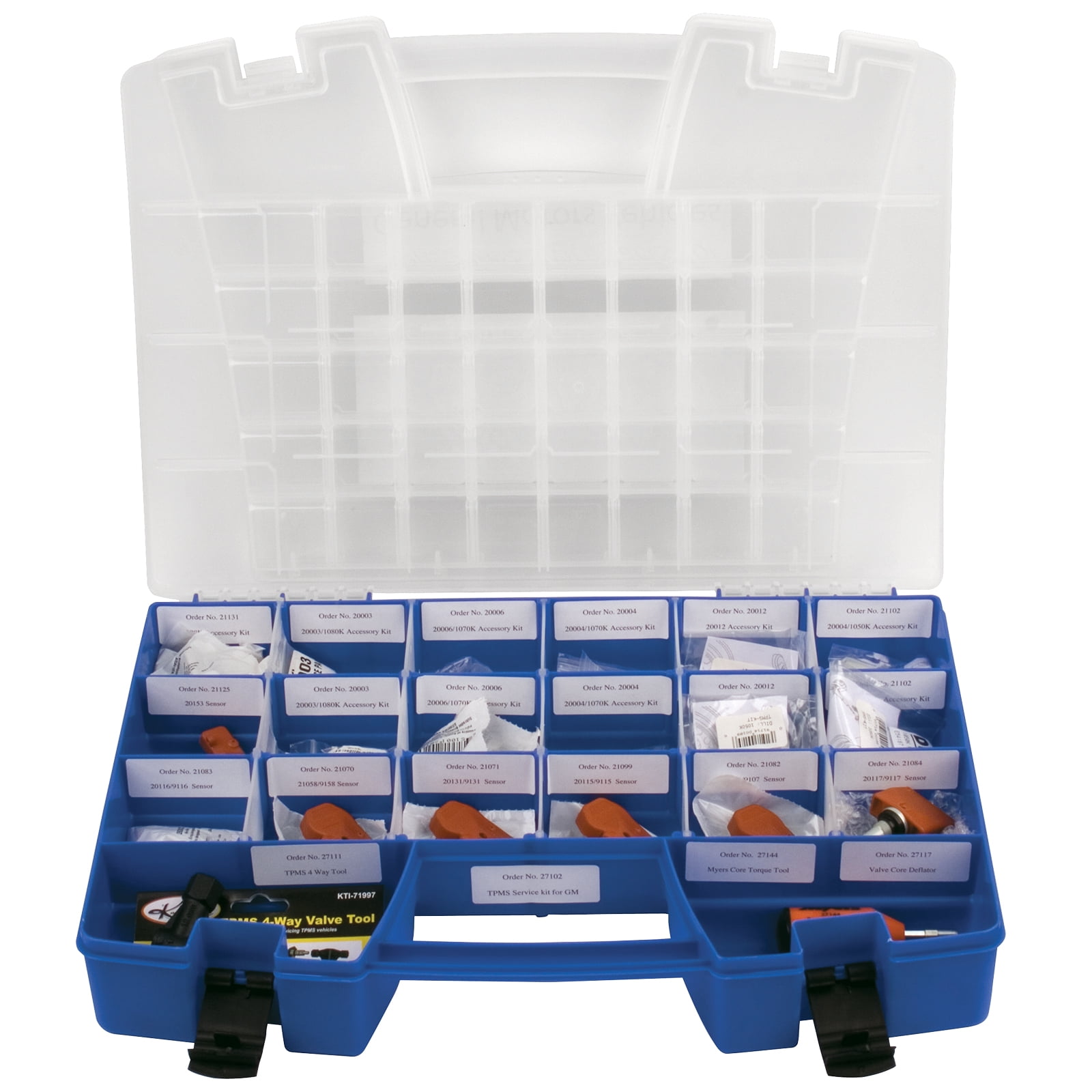 Akro-Mils Multi Compartment Hardware and Crafts Portable Organizer Storage Case, (18-Inch x 13-Inch x 4-Inch), Blue 06118