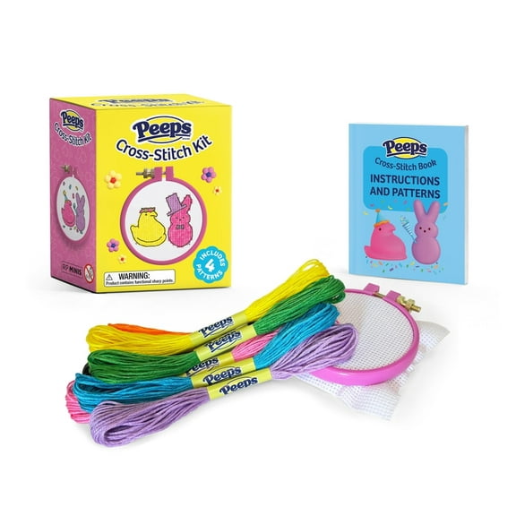 Rp Minis Peeps(r) Cross-Stitch Kit: Includes 4 Patterns, (Paperback)