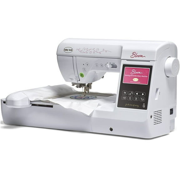 Baby Lock Bloom Embroidery & Sewing Machine 342 Built-in Designs 251 Stitches