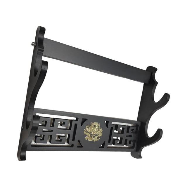 segolike Japanese Samurai Stand Dragon Pattern Support Display Lightsaber Rack 2 Layers