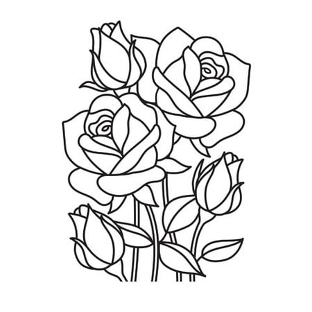 Emboss Folder - Embossing Folder Mosiac Rose 4.25X5.75 By Darice