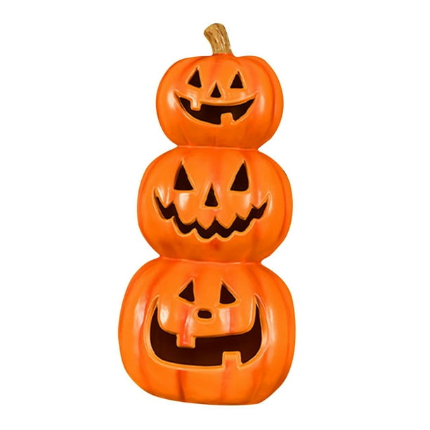 Lámpara de calabaza de Halloween resistente al desgaste para porche, estante y jardín. 20cm x 50cm
