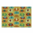 thumbnail image 1 of Jungle Cutting Board, Elephants Ornate Details Cartoon Jungle Mammal Thailand Zoo Animal, Decorative Tempered Glass Cutting and Serving Board, in 3 Sizes, by Ambesonne, 1 of 2