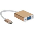 thumbnail image 2 of TYPE-C to VGA Converter Cable for Notebooks with a USB 3.1 Type C Port (Gold), 2 of 8