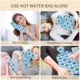 thumbnail image 6 of LZCKDPX Hot Water Bottle wtih Cover, Hot Water Bag, 1L Rubber Warm Hot Water Bottles Pouch with 130cm Long Soft Waist Cover for Neck, Shoulder, Back, Hand, Legs and Period Pain Relief, 6 of 7