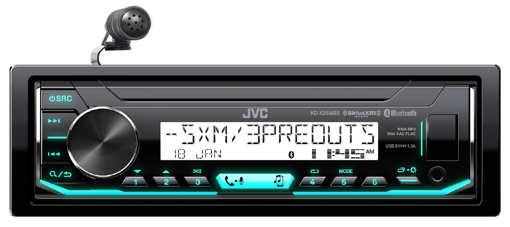 JVC Digital Media Waterproof Bluetooth Hot Tub Stereo Receiver, iPhone