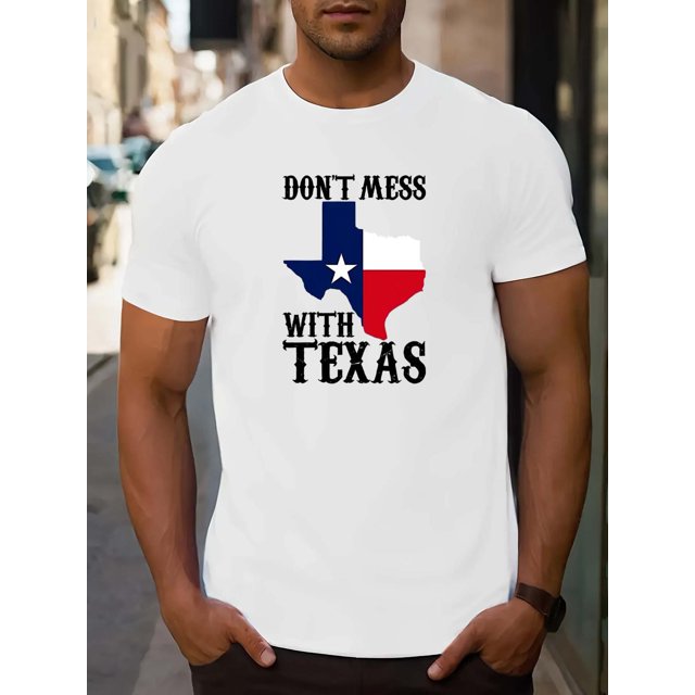 Texas Pride Comfy Chic Tee - Men's Short Sleeve Crew Neck T-Shirts - Comfortable, Breathable, Moisture-Wicking Summer Outdoor Wear, Perfect Gift for Him Tee For Adult, Men, Women, Teen, Teenager, Ado